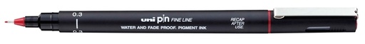 [1421114] Fineliner Uni-ball Pin 0.3mm rood