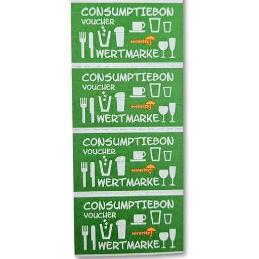 [062514] Bon de consommation CombiCraft sécurité UV 500 pièces vert