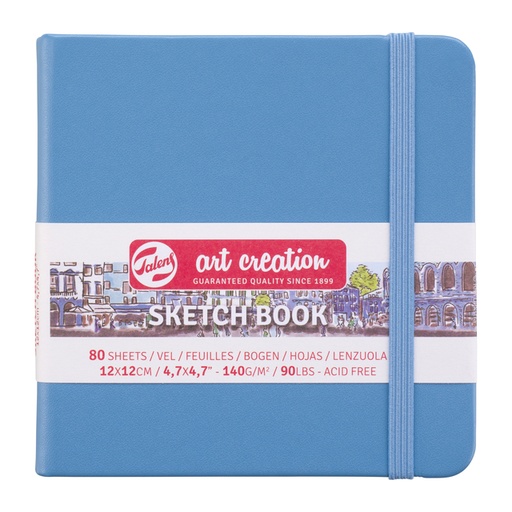 [1405994] Carnet de croquis Talens Art Creation 120x120mm 140g 80 feuilles bleu
