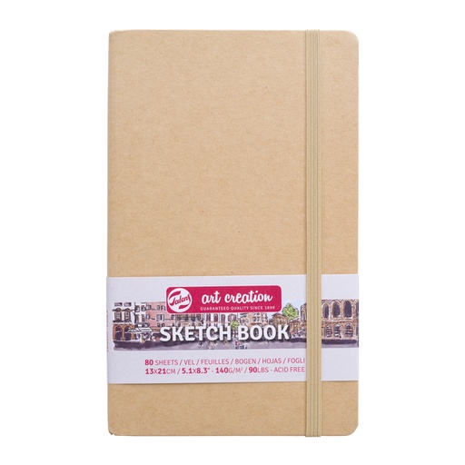 [1405997] Schetsboek Talens Art Creation 80 witte vellen 140gr 130x210mm kraft