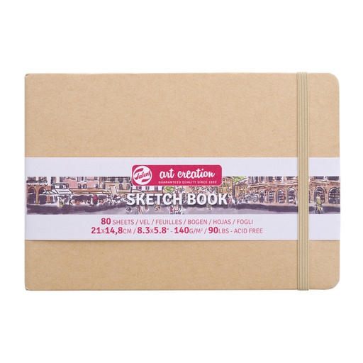 [1405998] Carnet de croquis Talens Art Creation 210x150mm 140g 80 feuilles kraft