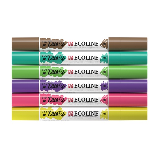 [1407216] Duotip Talens Ecoline set à 6 stuks botanisch
