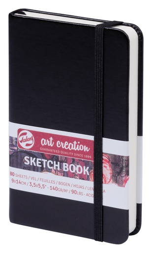 [1419112] Carnet de croquis Talens Art Creation 90x140mm 140g 80 feuilles noir