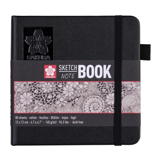 [1419121] Carnet de croquis Sakura 120x120mm 140g 80 feuilles blanc