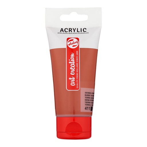 [1419111] Peinture acrylique Talens Art Creation 411 Terre de sienne brûlée tube 75ml