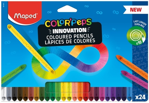 [1406891] Crayon de couleur Maped Color'Peps Infinity boîte 24 couleurs