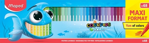 [1406892] Feutre Maped Color'Peps Ocean boîte 48 couleurs