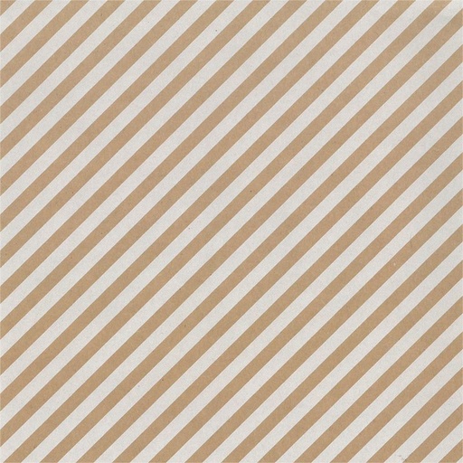 [1420226] Rouleau pour appareil Special Kraft traits blanc 200mx50cm