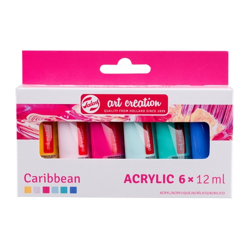 [1420273] Acrylverf Talens Art Creation Caribbean assorti 6 tubes à 12ml