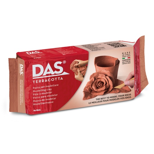 [1399209] Boetseerklei DAS luchthardend 1000 gram terracotta