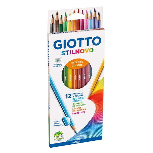 [1406743] Crayon de couleur Giotto Stilnovo assorti 12 pièces