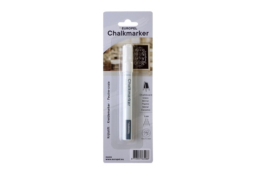 [1420631] Krijtstift Europel 3mm wit blister 1 stuk