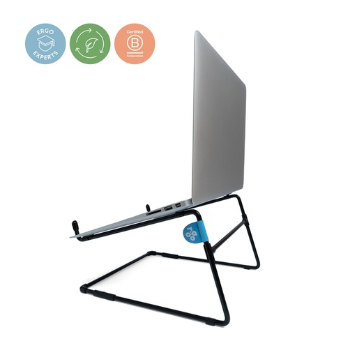 [1421962] Support ordinateur portable R-Go Steel Office noir