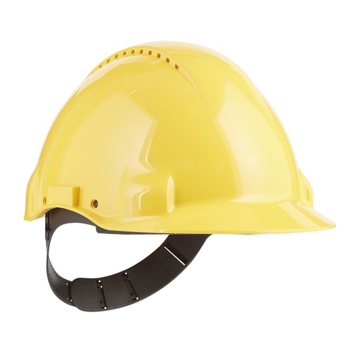 [1419293] Casque de sécurité 3M 53-62cm avec harnais ajustable jaune