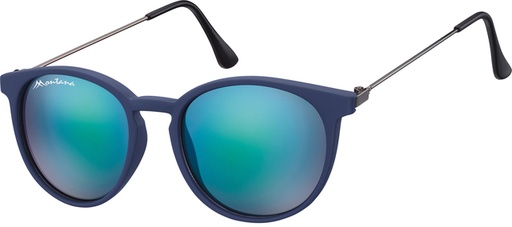 [1420295] Lunettes de soleil Montana bleu mat Revo verre rond bleu