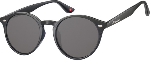 [1420328] Lunettes de soleil Montana noir verre rond fumé