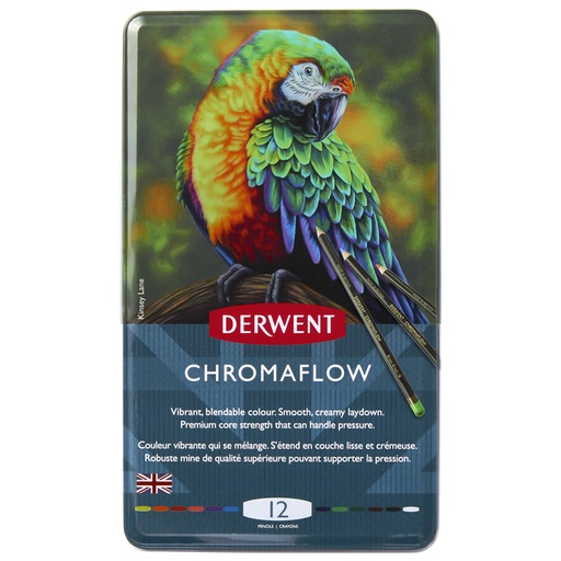 [1421525] Kleurpotloden Derwent Chromaflow set à 12 kleuren