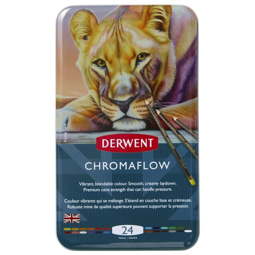 [1421531] Crayon de couleur Derwent Chromaflow set 24 couleurs