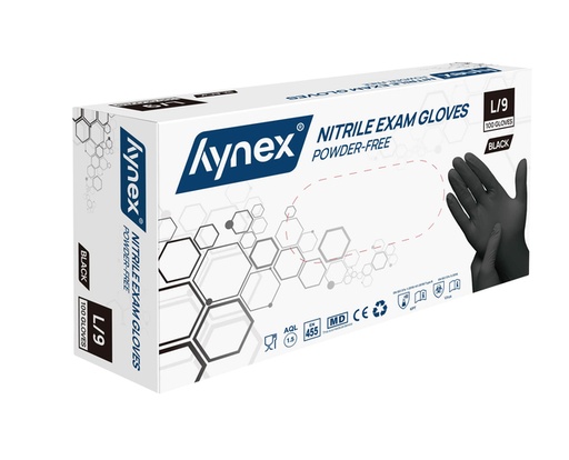 [1422305] Gant Hynex nitrile L noir 3,5g 100 pièces