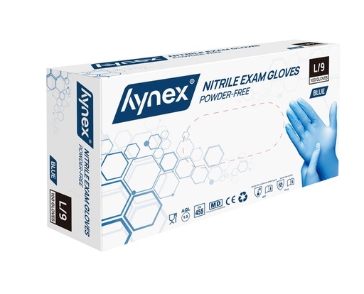 [1422304] Gant Hynex nitrile L bleu 3,5g 100 pièces