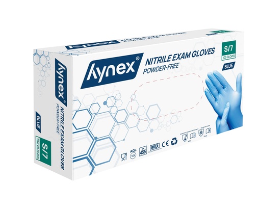 [1422306] Gant Hynex nitrile S bleu 3,5g 100 pièces