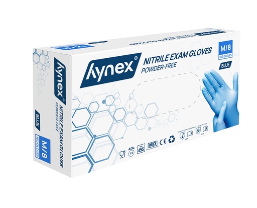 [1422308] Gant Hynex nitrile M bleu 3,5g 100 pièces
