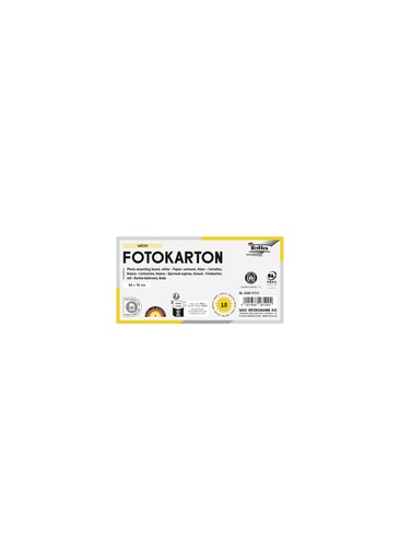 [1422122] Fotokarton Folia 250gr 50x70cm 10vel parelmoer 00 wit