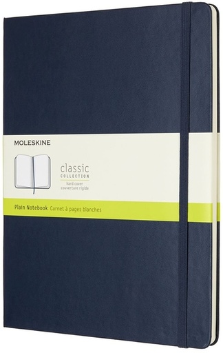 [1422866] Notitieboek Moleskine XL 190x250mm blanco hard cover sapphire blue