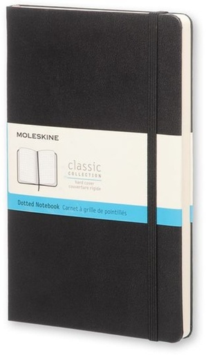 [1422878] Carnet Moleskine large 130x210mm pointillé couverture rigide noir