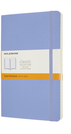 [1422883] Notitieboek Moleskine large 130x210mm lijn soft cover hydrangea blue