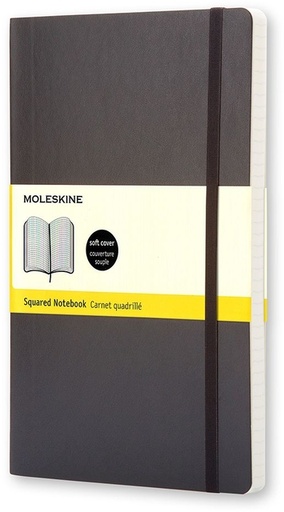 [1422884] Carnet Moleskine Pocket 90x140mm carreau 5x5mm couverture souple noir