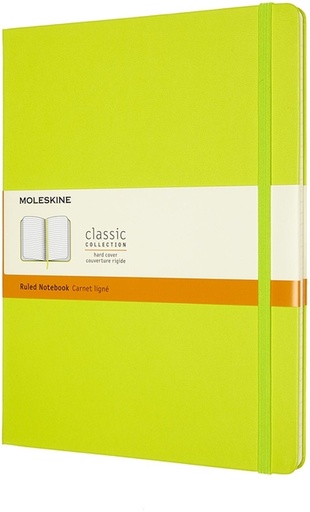 [1422899] Notitieboek Moleskine XL 190x250mm lijn hard cover lemon green