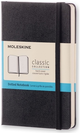 [1422903] Notitieboek Moleskine pocket 90x140mm dots hard cover zwart