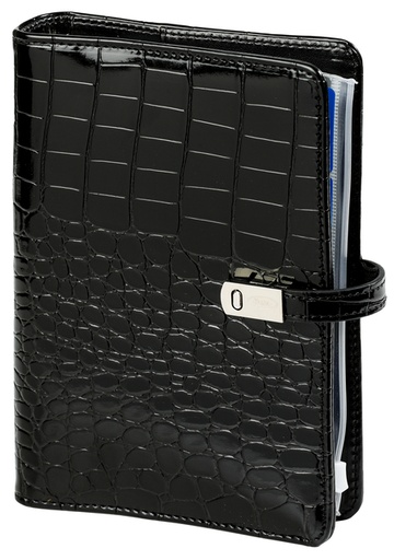 [1420662] Organiseur Kalpa Personal avec agenda 2024-2025 7j/2p Croco noir