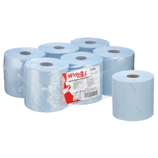 [1422845] Papier d'essuyage WypAll L10 GeneralClean 7255 1 épaisseur 800 feuilles bleu