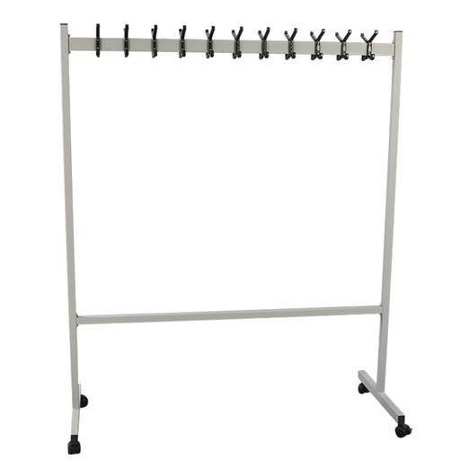 [1422362] Garderoberek Vepa Bins verrijdbaar 22 haken zilver