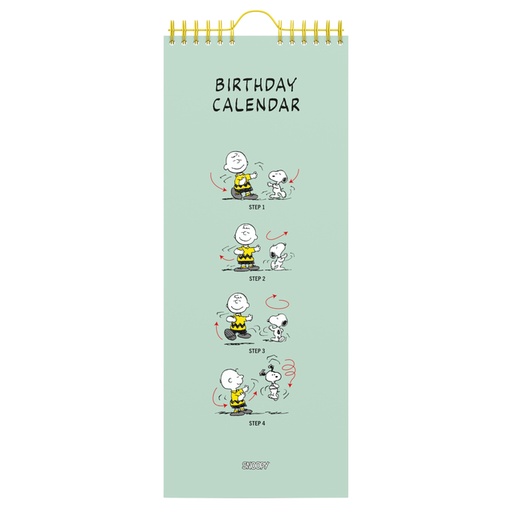 [1421486] Verjaardagskalender Lannoo Peanuts 130x325