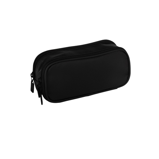 [1422957] Trousse Quattro Colori rectangle 2 comp 22x11x7cm Nero