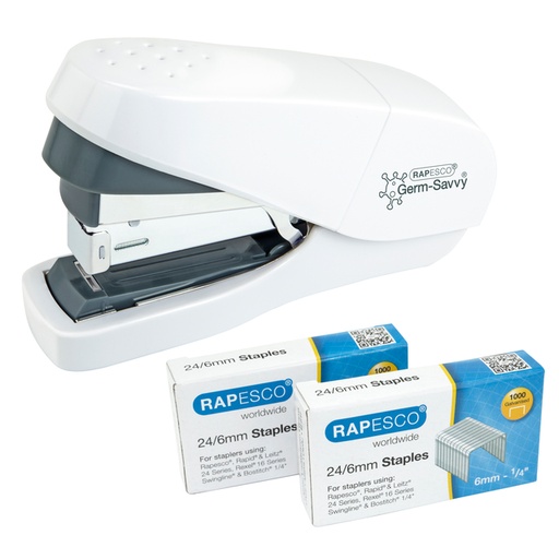 [1423066] Nietmachine Rapesco Germ-Savvy Less Effort Eco antibacterieel wit