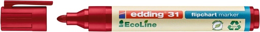 [1424652] Viltstift edding 31 EcoLine voor flipover rond 1.5-3mm rood