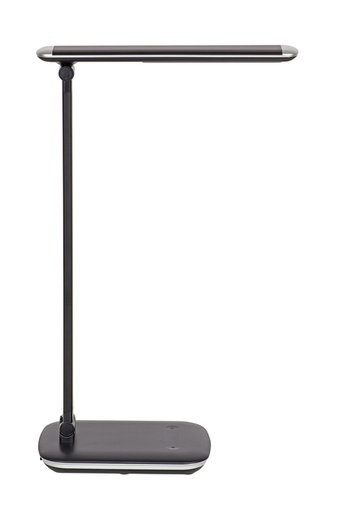 [1424661] Bureaulamp MAUL Jazzy LED voet dimbaar + USB-poort zwart