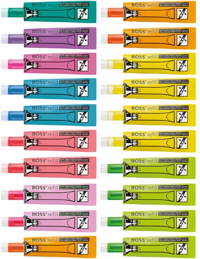 [1423413] Markeerstiftinkt STABILO 070 assorti set à 20 stuks