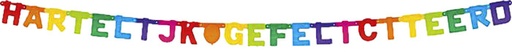 [780319] Guirlande lettres "Gefeliciteerd" coloré