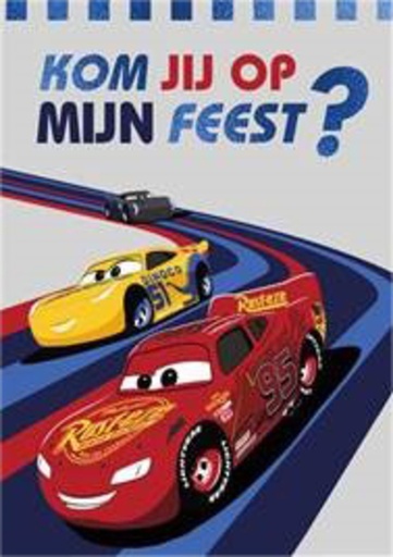 [1404495] Wenskaart Hallmark uitnodiging Cars pak à 5 stuks