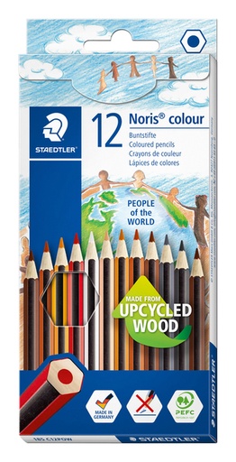 [1422584] Crayon de couleur STAEDTLER Noris People of the World set 12 pièces