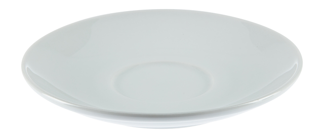 Soucoupe Olympia Whiteware blanc boîte 12 pièces