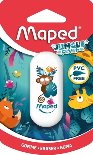 [1430645] Gomme Maped Jungle Fever blister 1 pièce