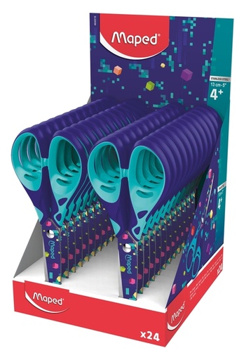 [1430661] Ciseaux Maped Pixel Party 13cm présentoir 24 pièces