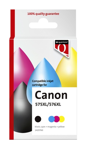 [1429760] Cartouche d'encre Quantore alternative pour Canon PG-575XL CI-576XL noir+couleur