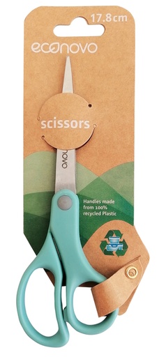 [1429624] Ciseaux Econovo 18cm bleu blister 1 pièce